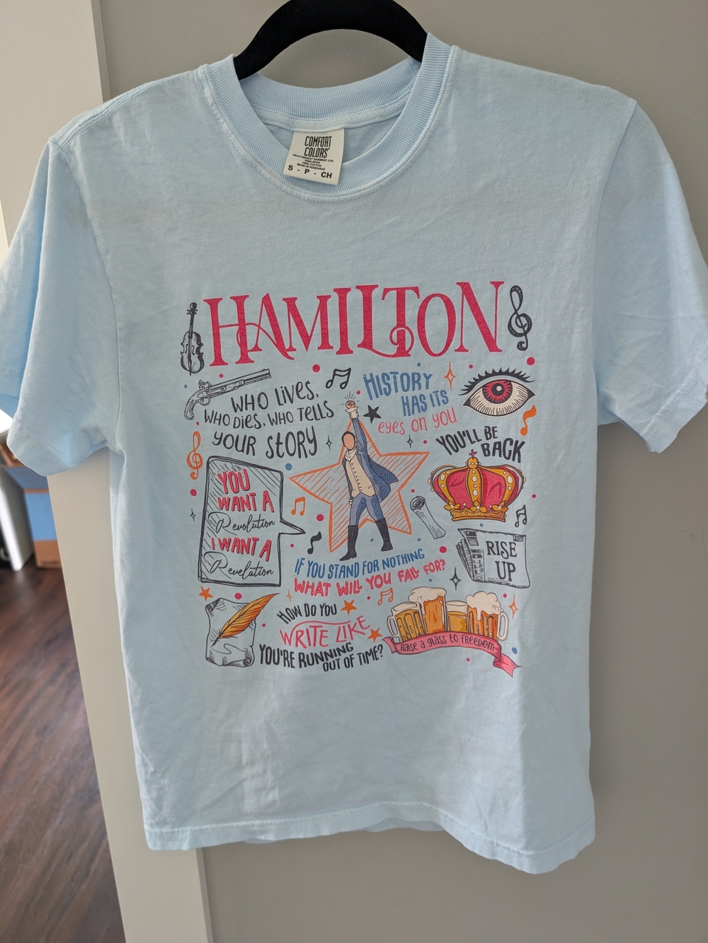Hamilton Graphic Short Sleeve Tee - Light Blue